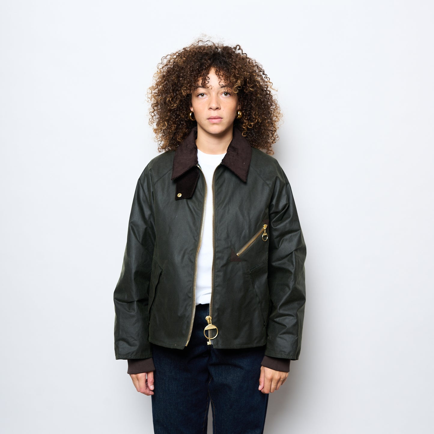 Barbour - Woman Arelene Waxed Jacket (Fern/Ancient Tartan)