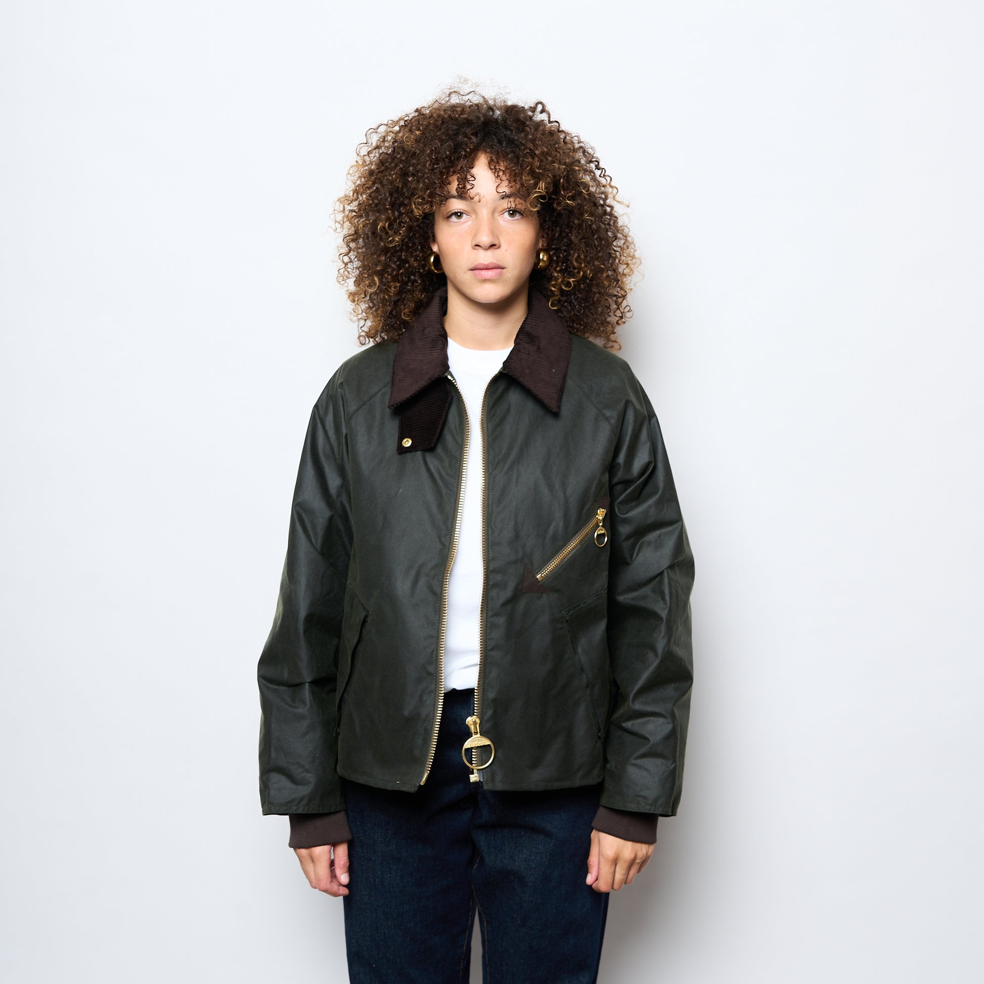 Barbour - Woman Arelene Waxed Jacket (Fern/Ancient Tartan)