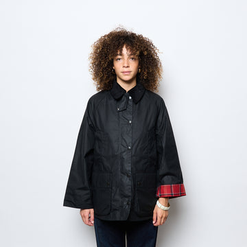 Barbour - Woman Bedale Waxed Jacket (Black/Cardinal)
