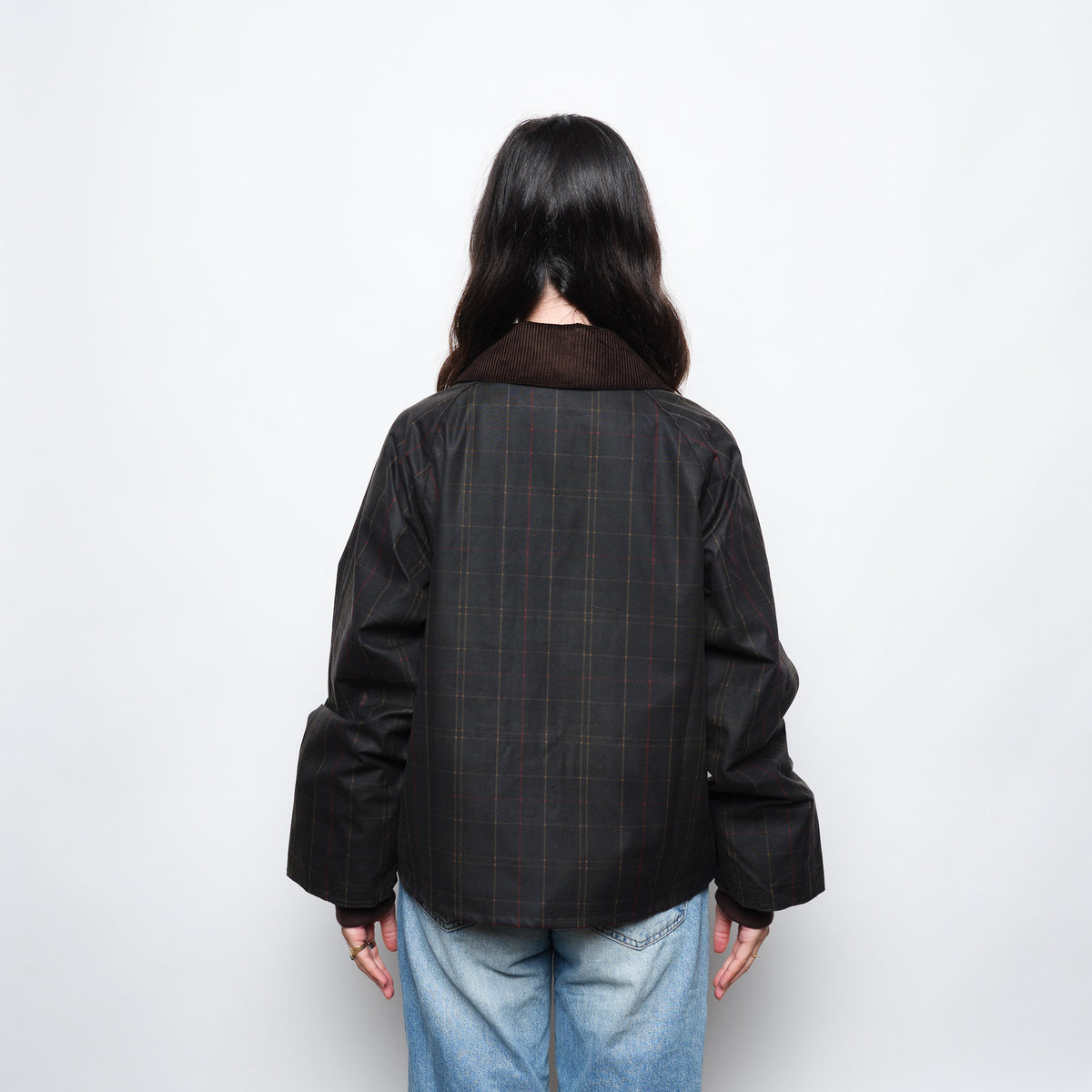 Barbour Arlene Checked Wax Jacket Women (Classic/Shadow Classic)