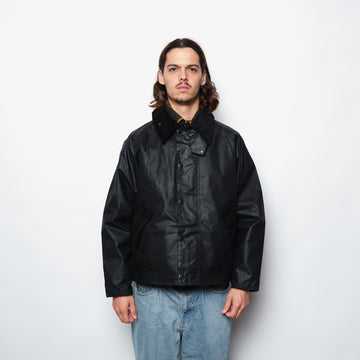 Barbour OS Transport Wax Jacket Men (Black)