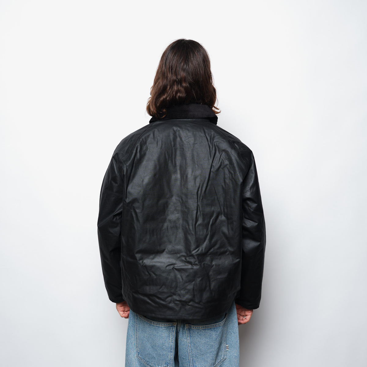 Barbour OS Transport Wax Jacket Men (Black)