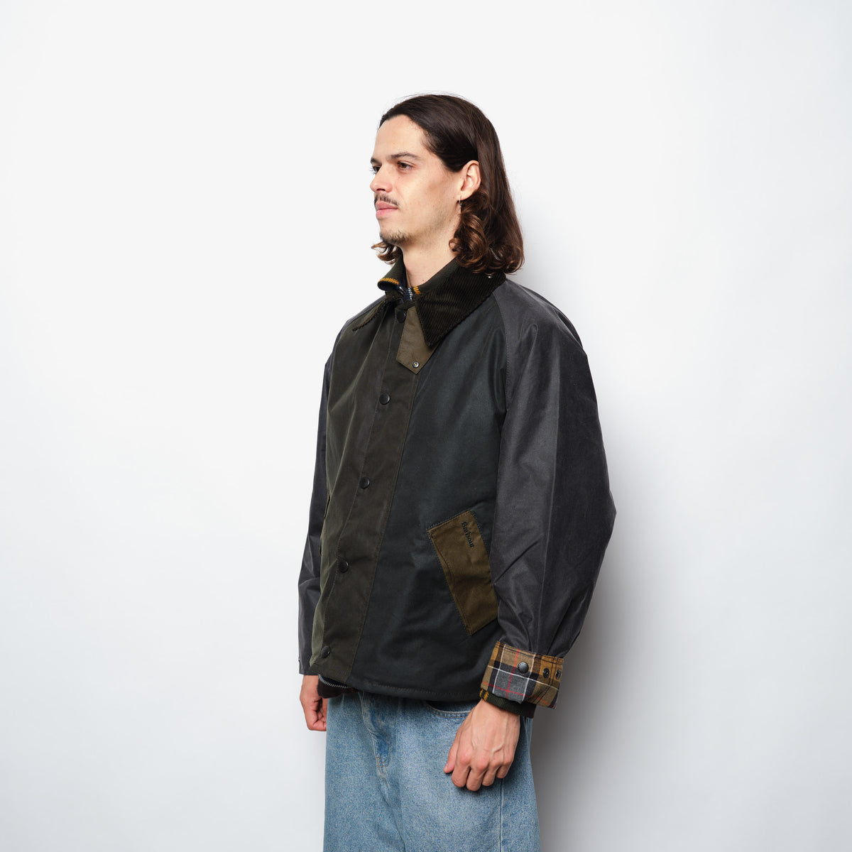 Barbour Patchwork Transport Wax Jacket Men Multi