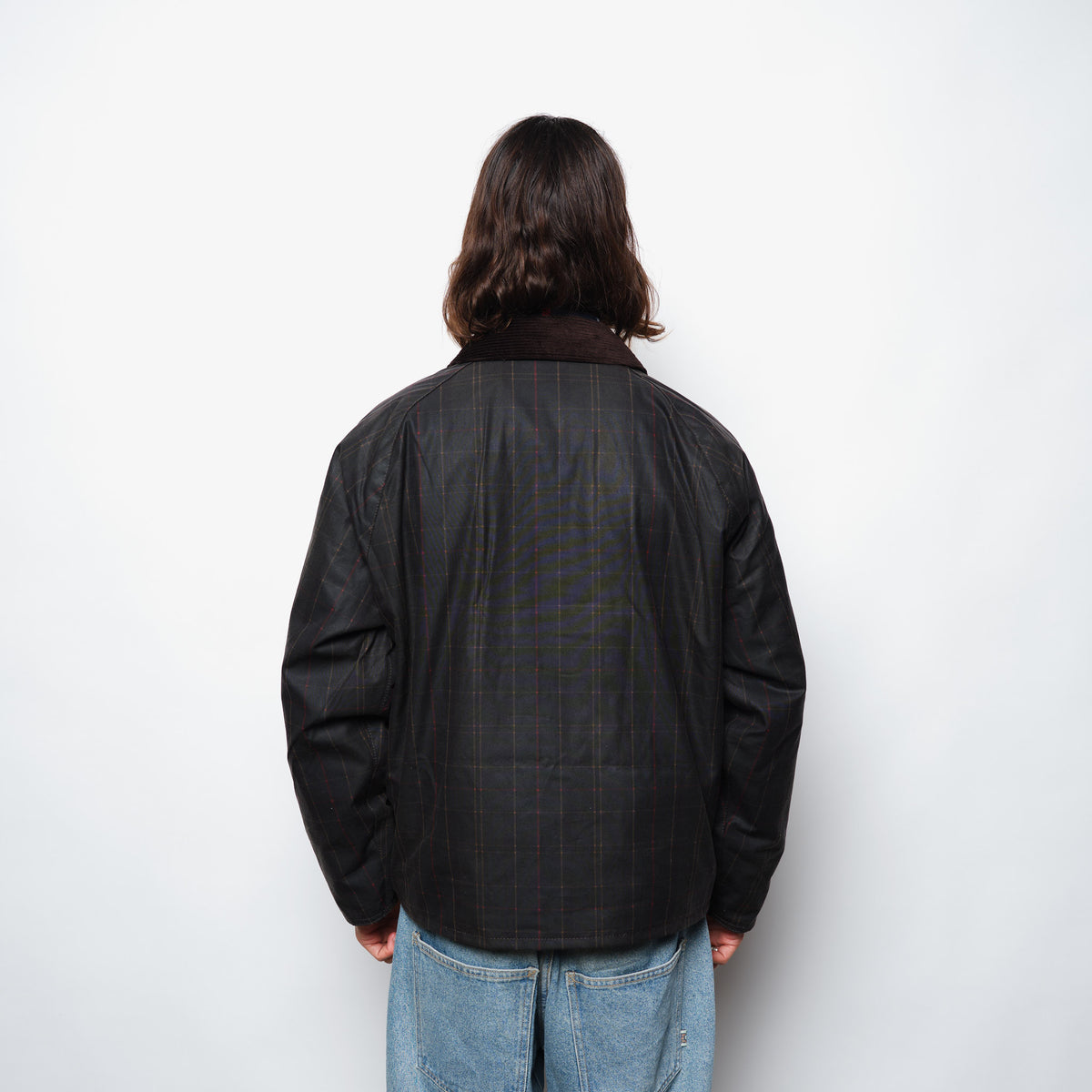 Barbour Tartan Transport Wax Jacket Dark Tartan