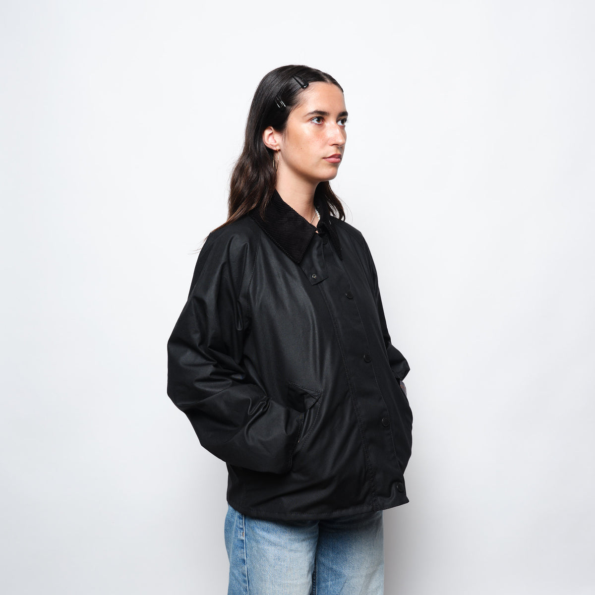 Barbour Transport Wax Jacket Women (Black/Modern)
