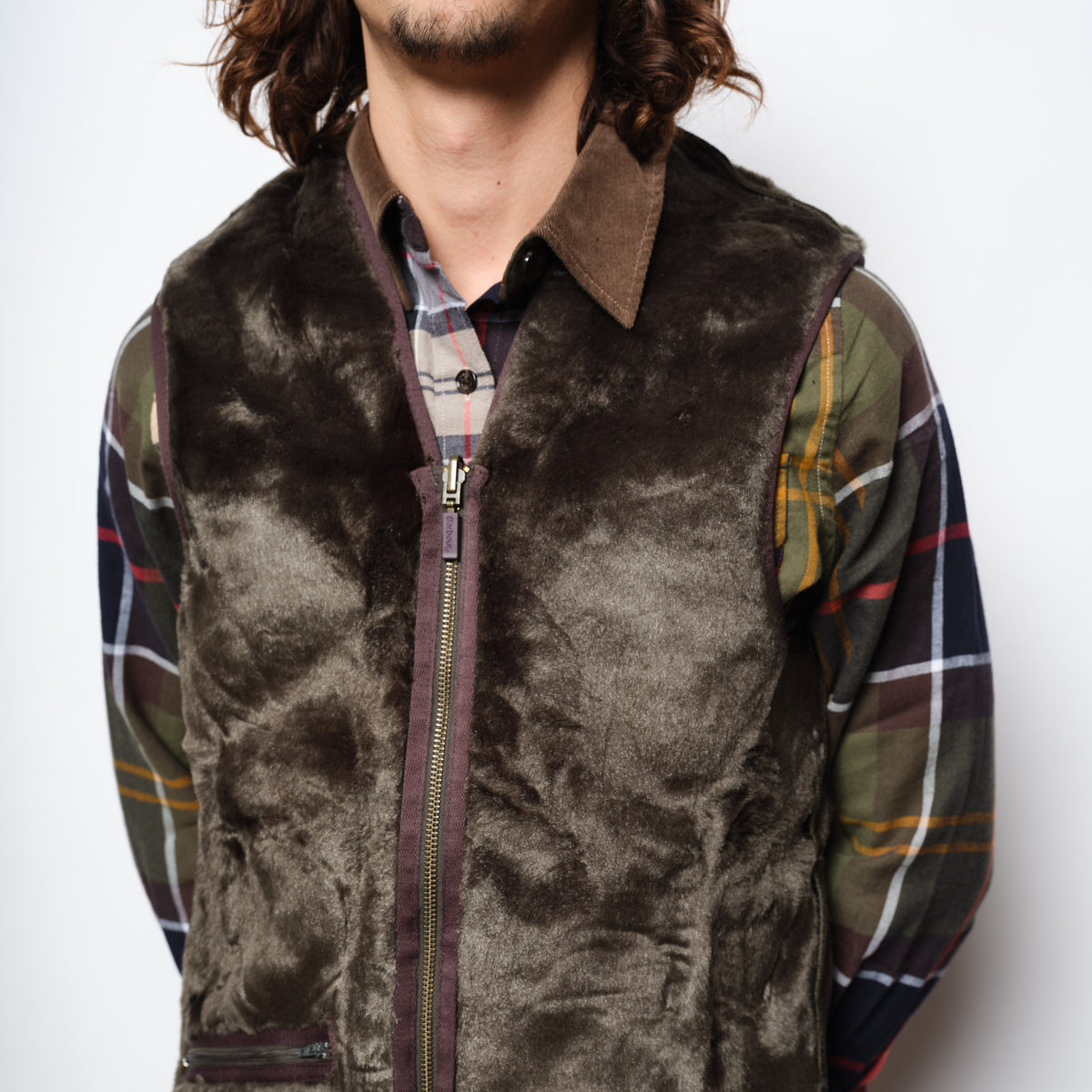 Barbour Warn Pile Waistcoat Zip-In Liner Sage
