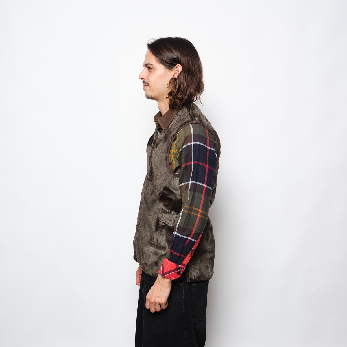 Barbour Warn Pile Waistcoat Zip-In Liner Sage