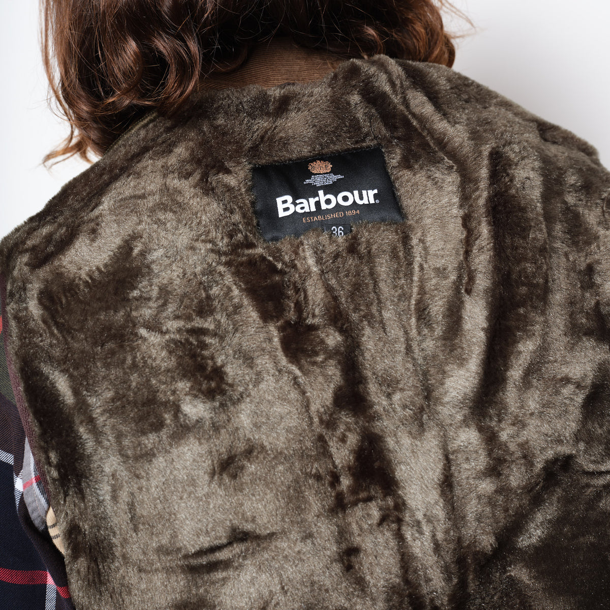 Barbour Warn Pile Waistcoat Zip-In Liner Sage