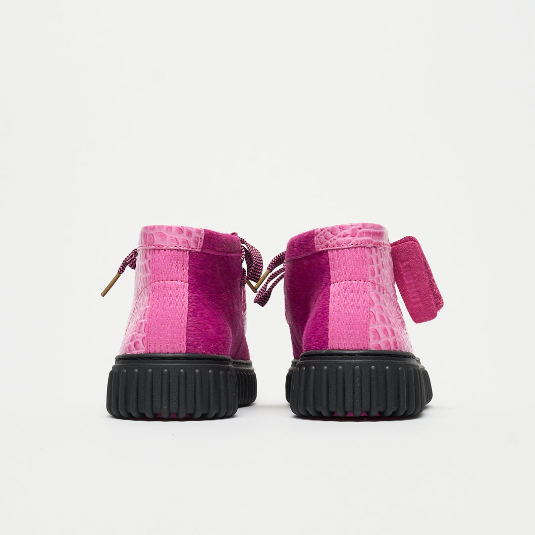 Bisous x Clarks Originals - Torhill Hi (Pink Interest)