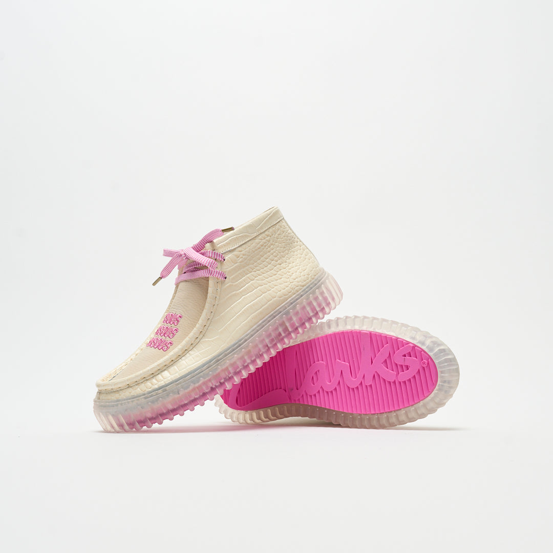 Bisous x Clarks Originals - Torhill Hi (White Interest)