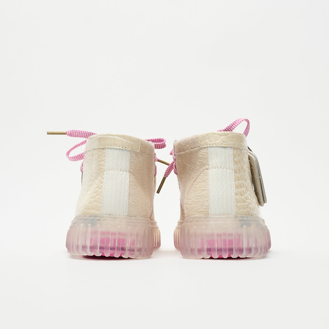 Bisous x Clarks Originals - Torhill Hi (White Interest)