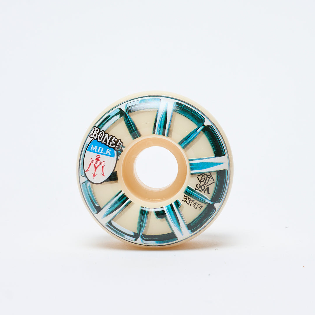 Bones Wheels X Milk - Fast and Furious V4 99a Wide Stf Wheels 53mm ...