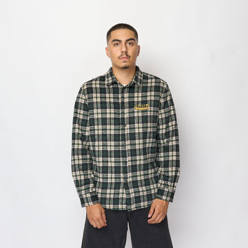 Butter Goods - Caterpillar Flannel Shirt (Navy/Forest)