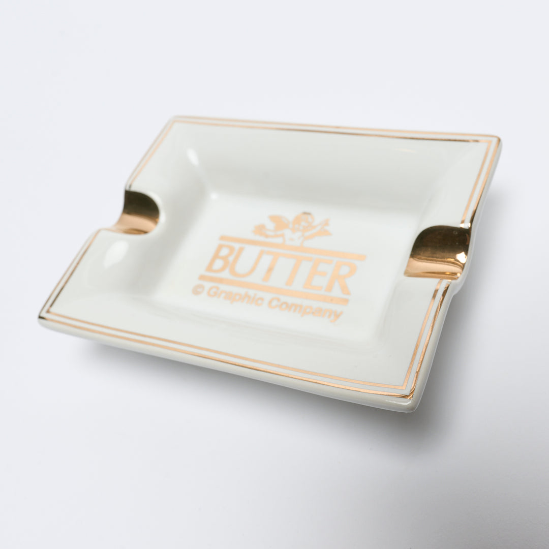 Butter Goods - Cherub Cramic Ash Tray (White/Gold)