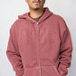 Butter Goods - Fabric Applique Zip-Thru Hood (Washed Rhubarb)