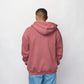 Butter Goods - Fabric Applique Zip-Thru Hood (Washed Rhubarb)