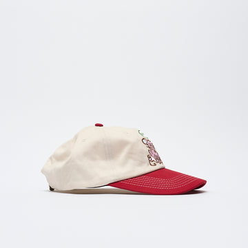 Butter Goods - Rodent 6 Panel Cap (Natural/Burnt Red)