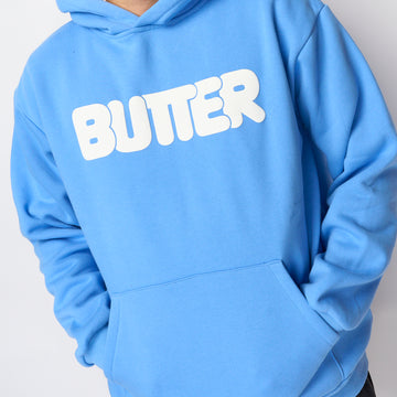 Butter Goods - Rounded Logo Pullover Hood (Cornflower)