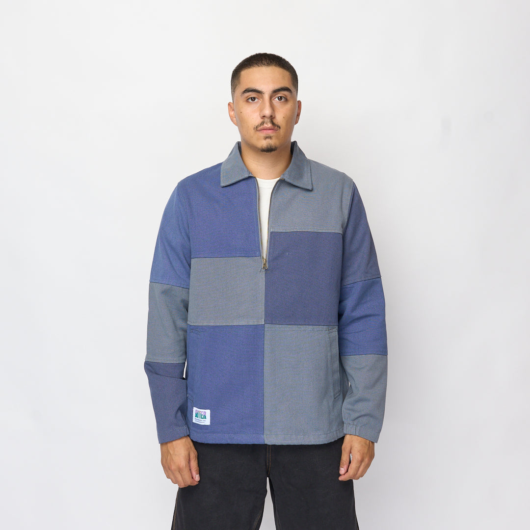Butter Goods - Washed Canvas Patchwork Jacket (Washed Navy)