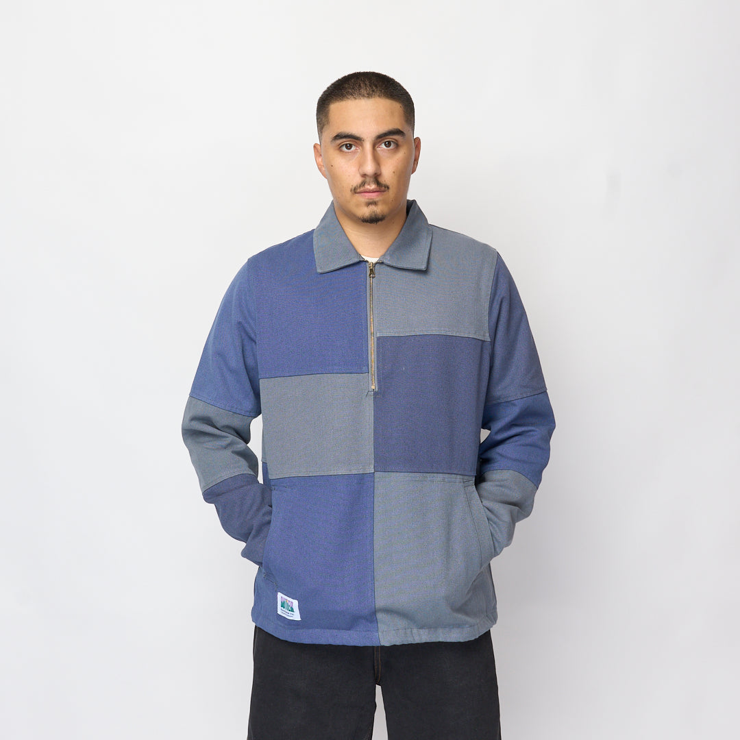 Butter Goods - Washed Canvas Patchwork Jacket (Washed Navy)