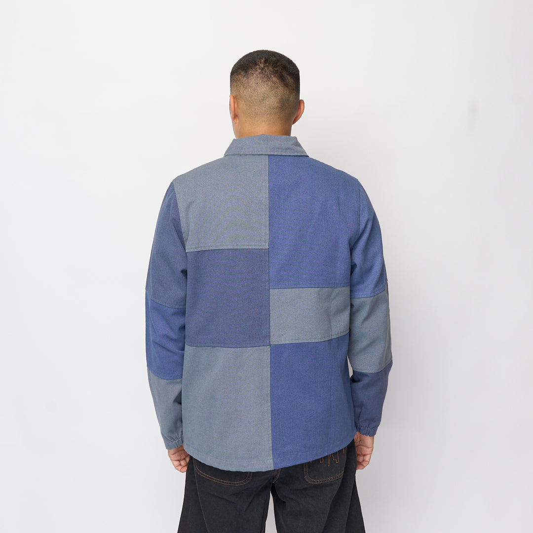 Butter Goods - Washed Canvas Patchwork Jacket (Washed Navy)