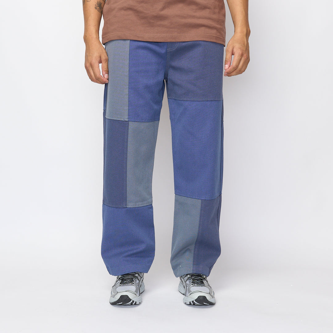 Butter Goods - Washed Canvas Patchwork Pant (Washed Navy)