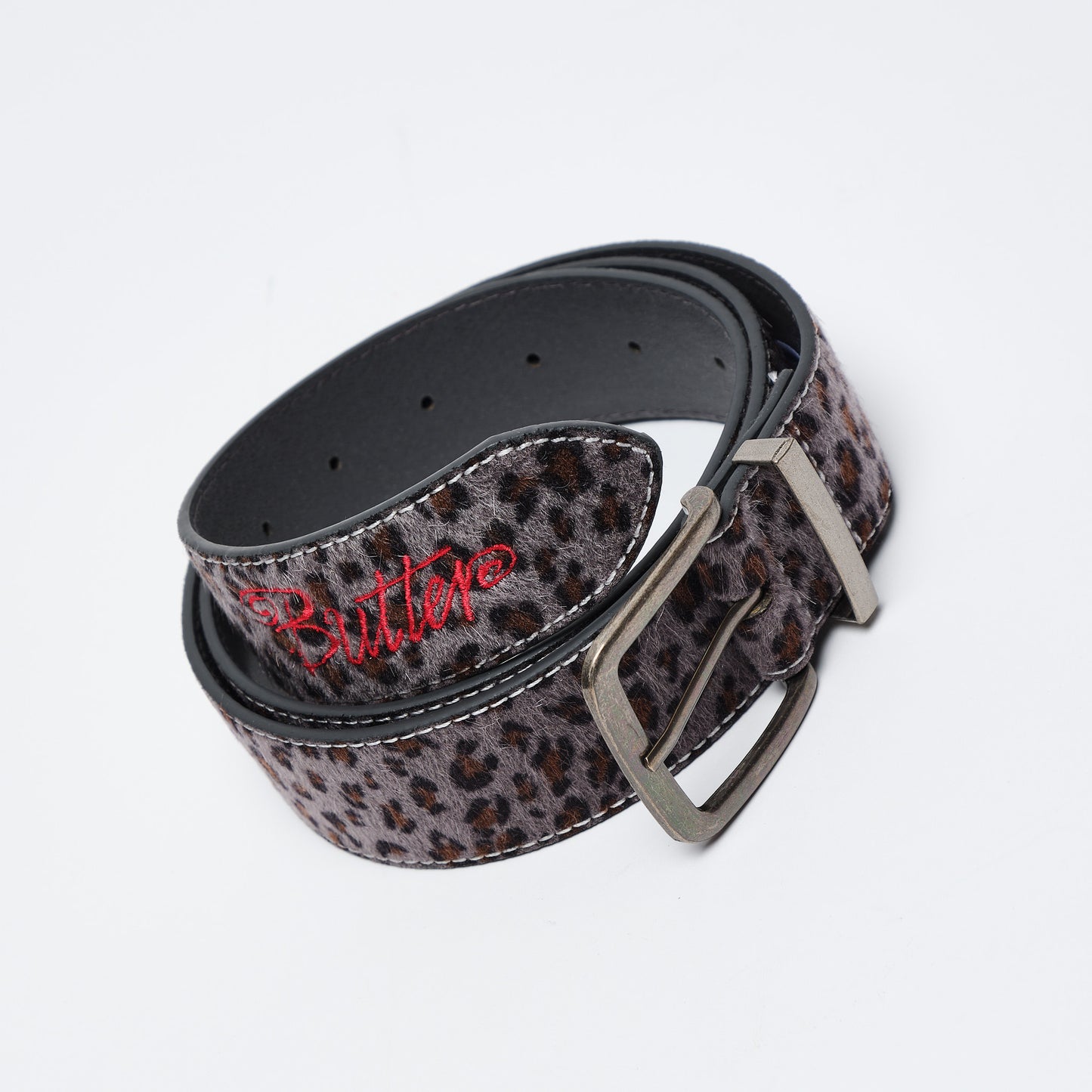 Butter Goods - Animal Hide Belt (Grey Leopard)