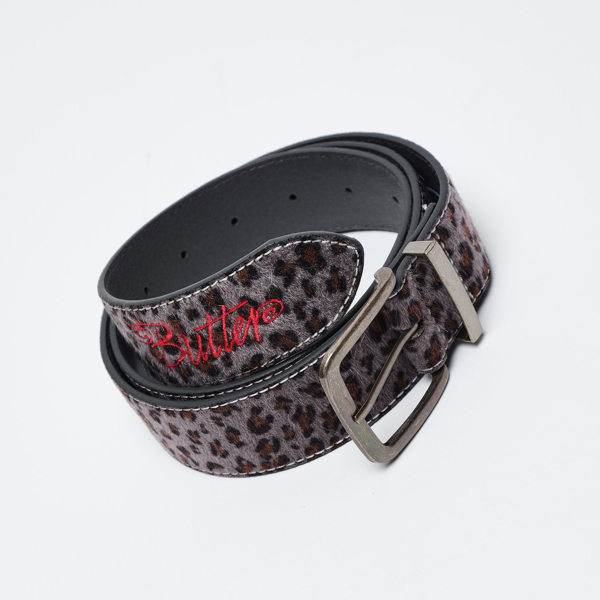 Butter Goods - Animal Hide Belt (Grey Leopard)