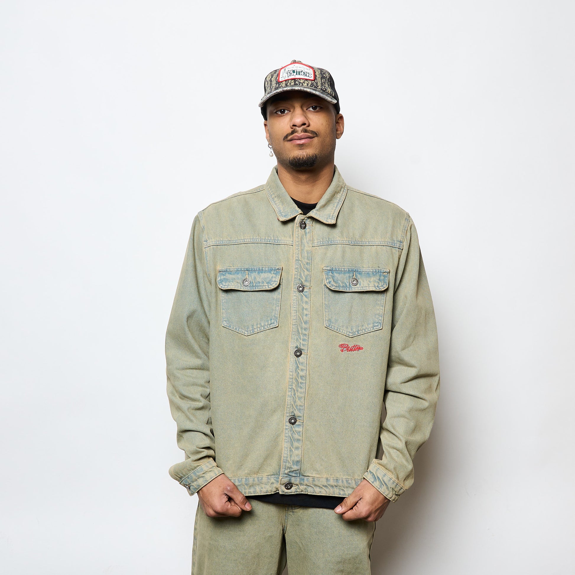 Butter Goods - Garage Denim Jacket (Sunfade Blue)