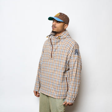 Butter Goods - Plaid Equipment Anorak (Sky / Tan)