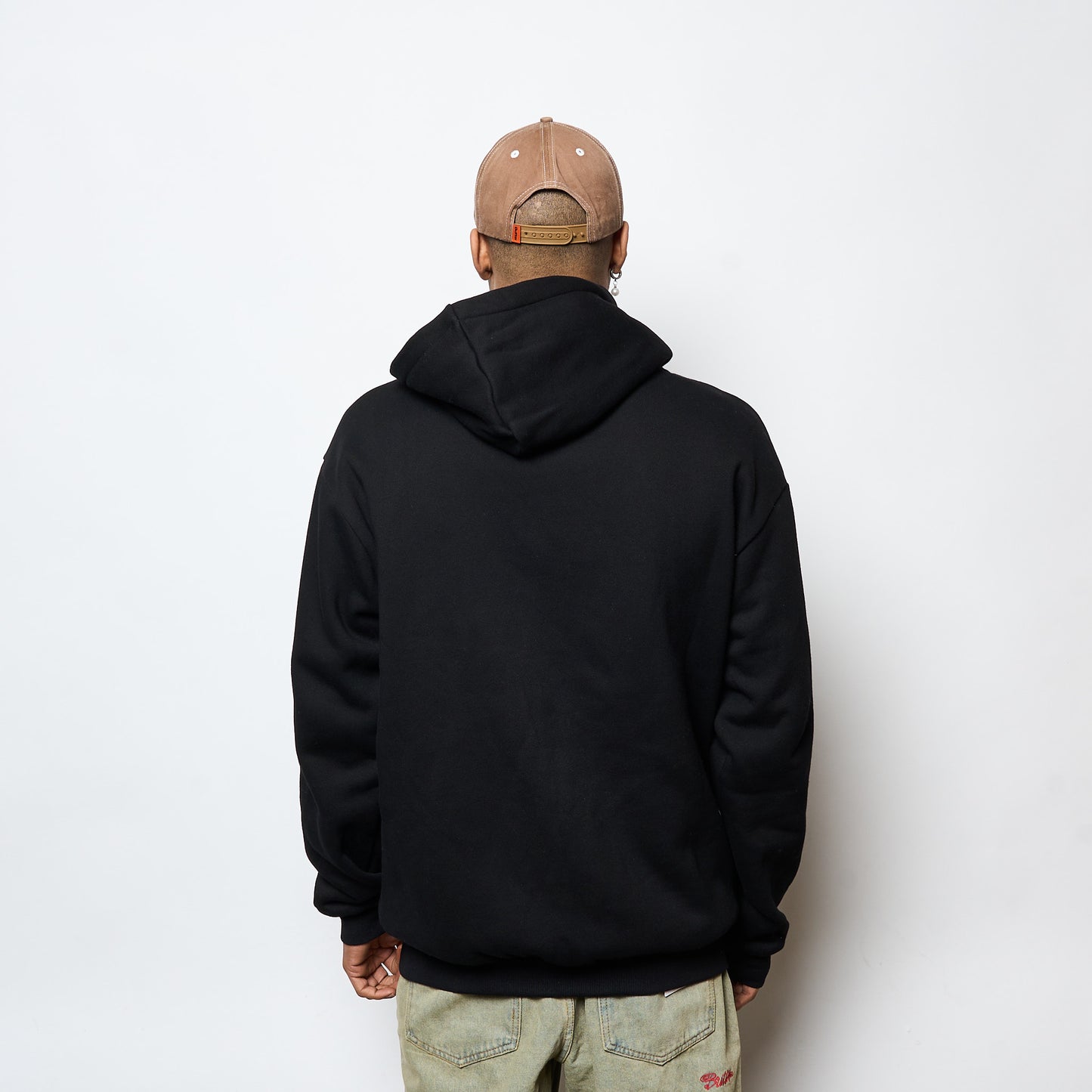 Butter Goods - Plaid Logo Applique Pullover Hood (Black)