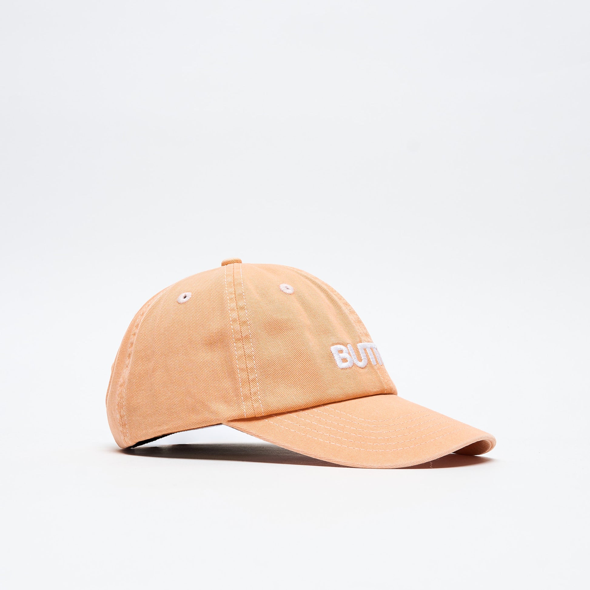 Butter Goods - Rounded Logo 6 Panel Cap (Washed Orange)