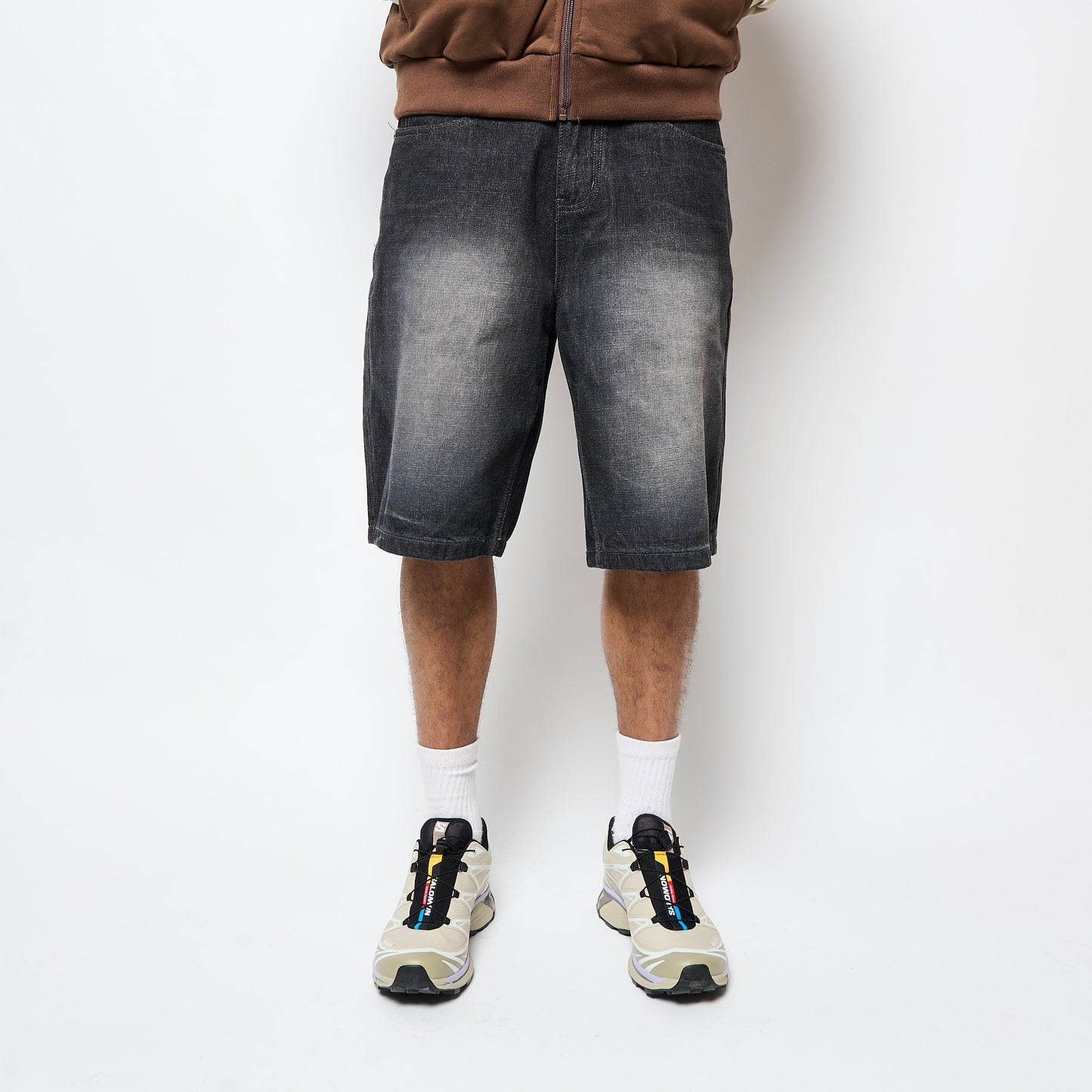 Butter Goods - Scorpion Stitch Denim Shorts (Slub Black)