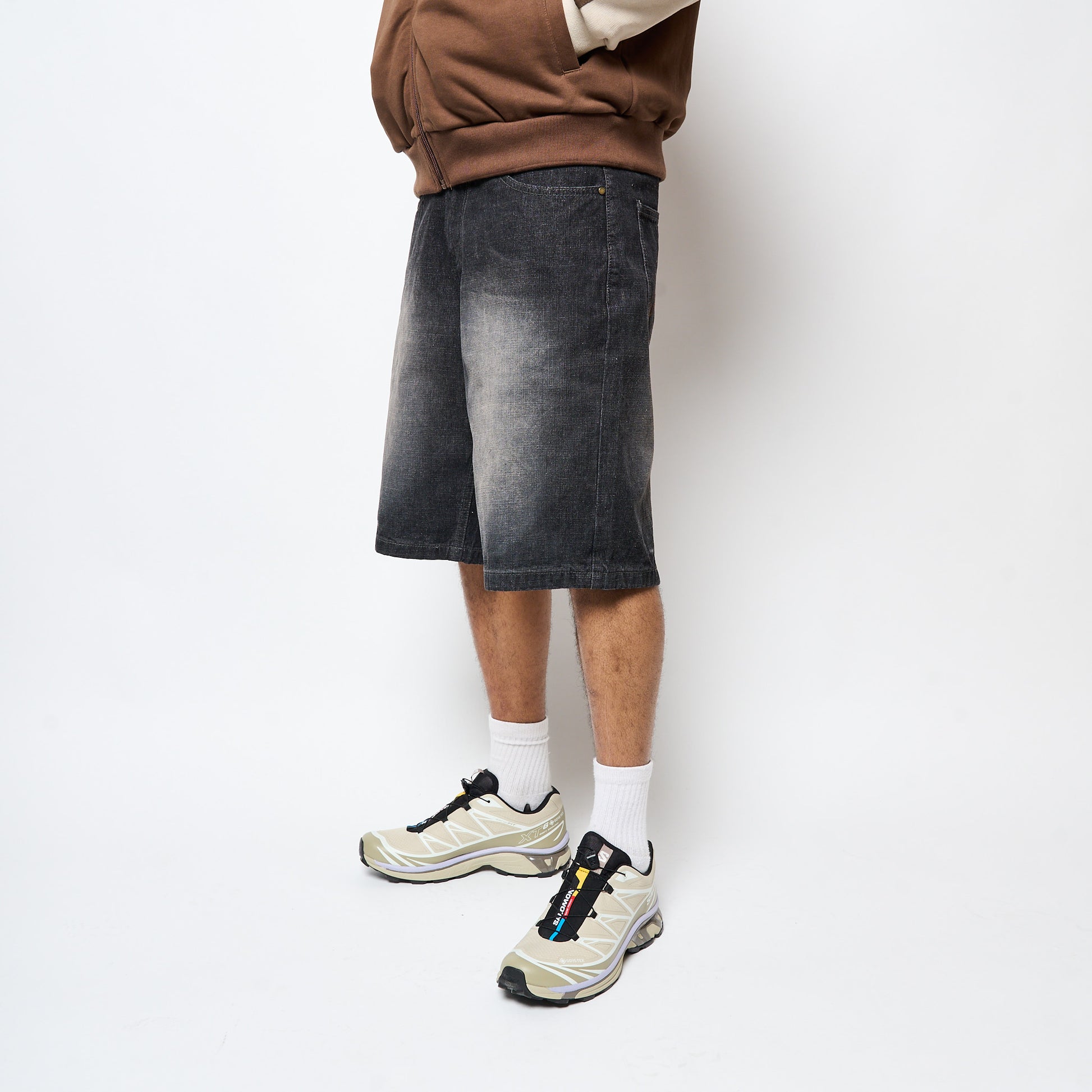Butter Goods - Scorpion Stitch Denim Shorts (Slub Black)
