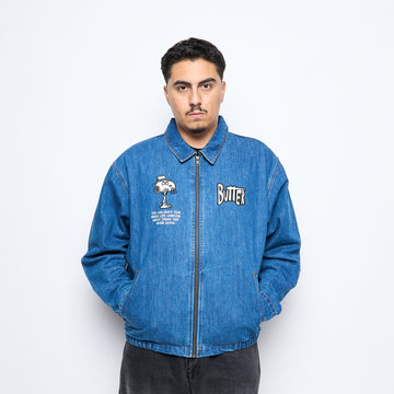 Butter x Peanuts - Denim Spike Jacket (Distressed Indigo)