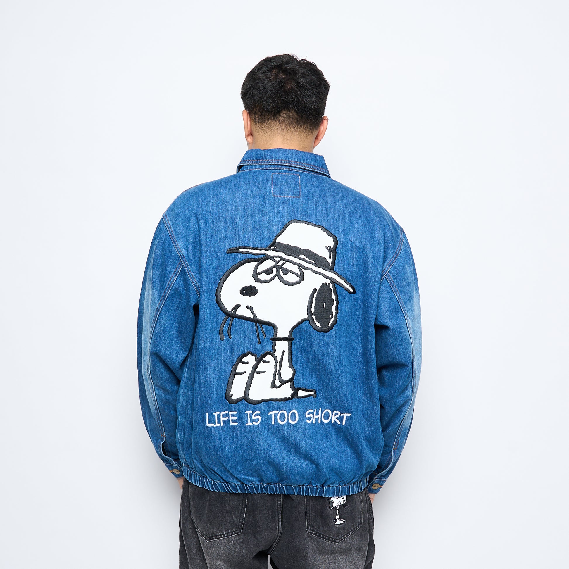 Butter x Peanuts - Denim Spike Jacket (Distressed Indigo)