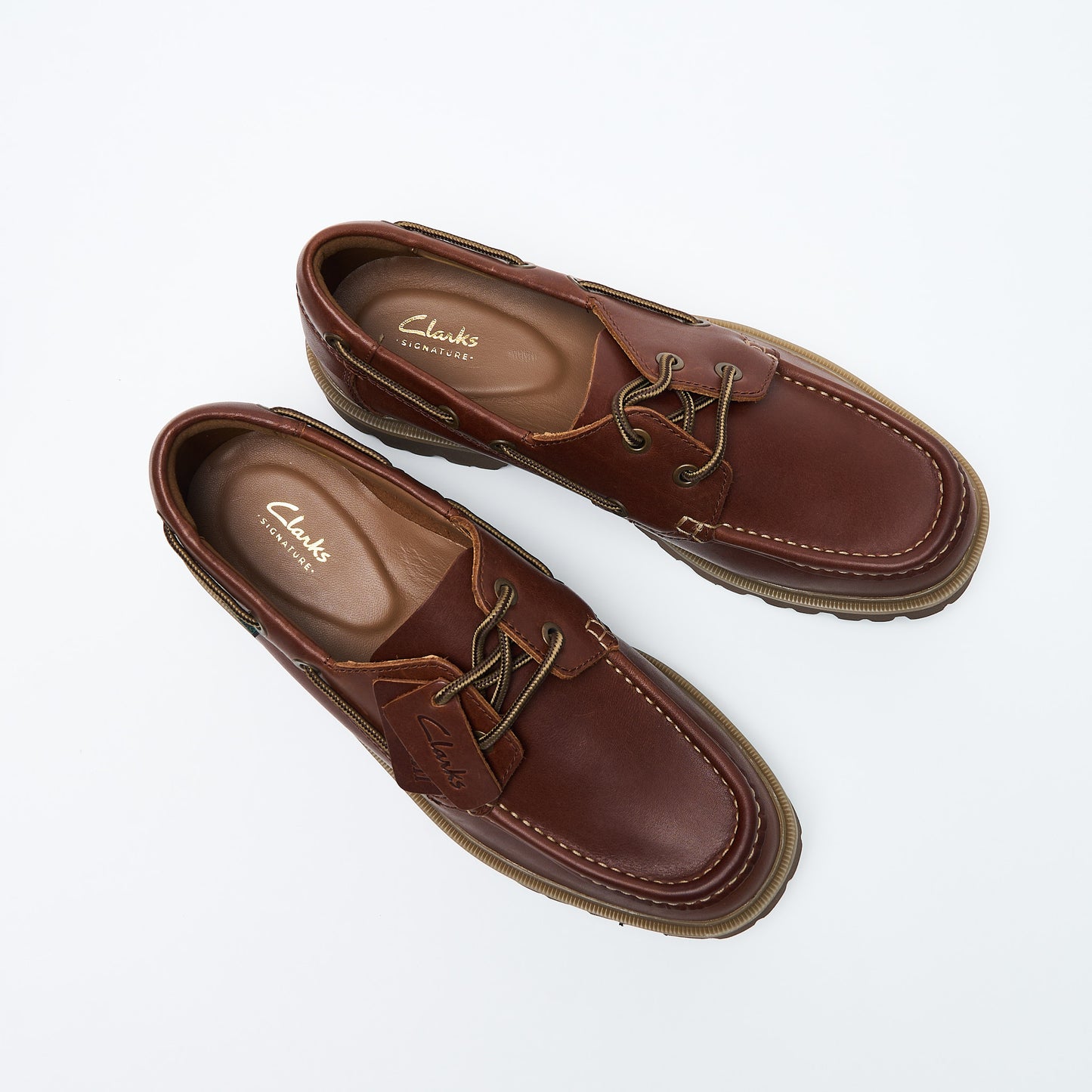 Clarks - Cleyhill Boat Men (Brown Leather)