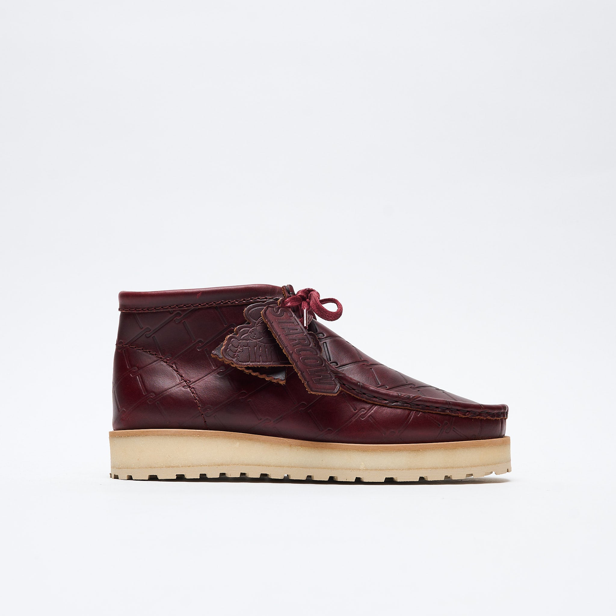 ダフニClarks / Wallabee Scout StarcowUK9 Starcow x Clarks - Wallabee Scout Leather (Burgundy) 