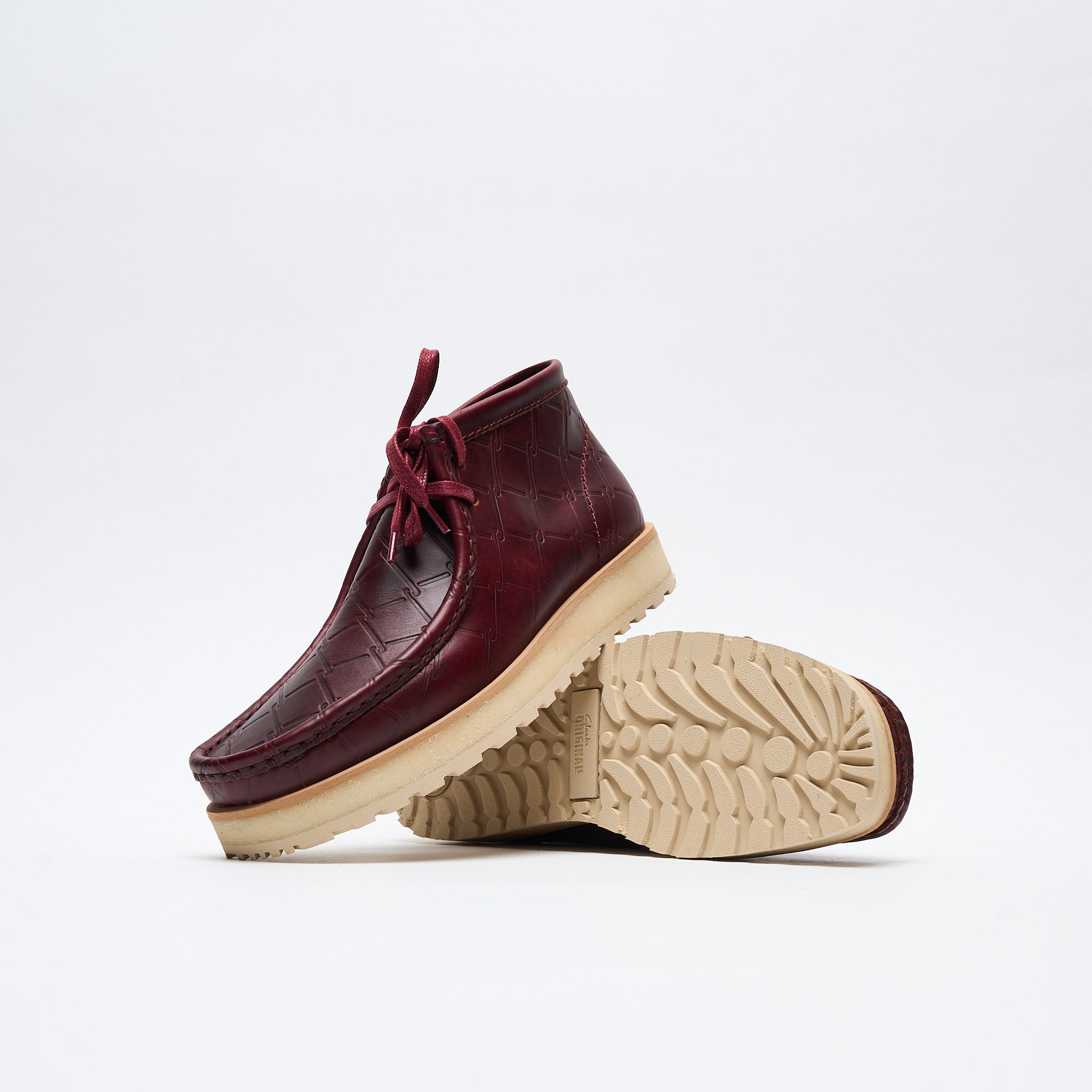 ダフニClarks / Wallabee Scout StarcowUK9 Starcow x Clarks - Wallabee Scout Leather (Burgundy) 