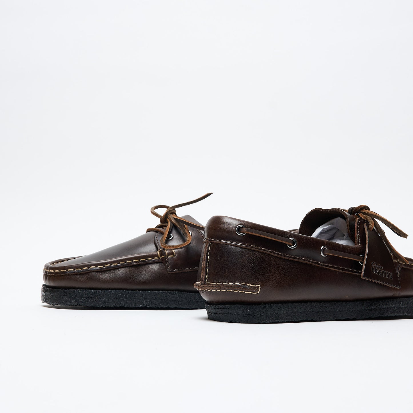 Clarks Originals - Godney Boat Leather (Brown/Black)