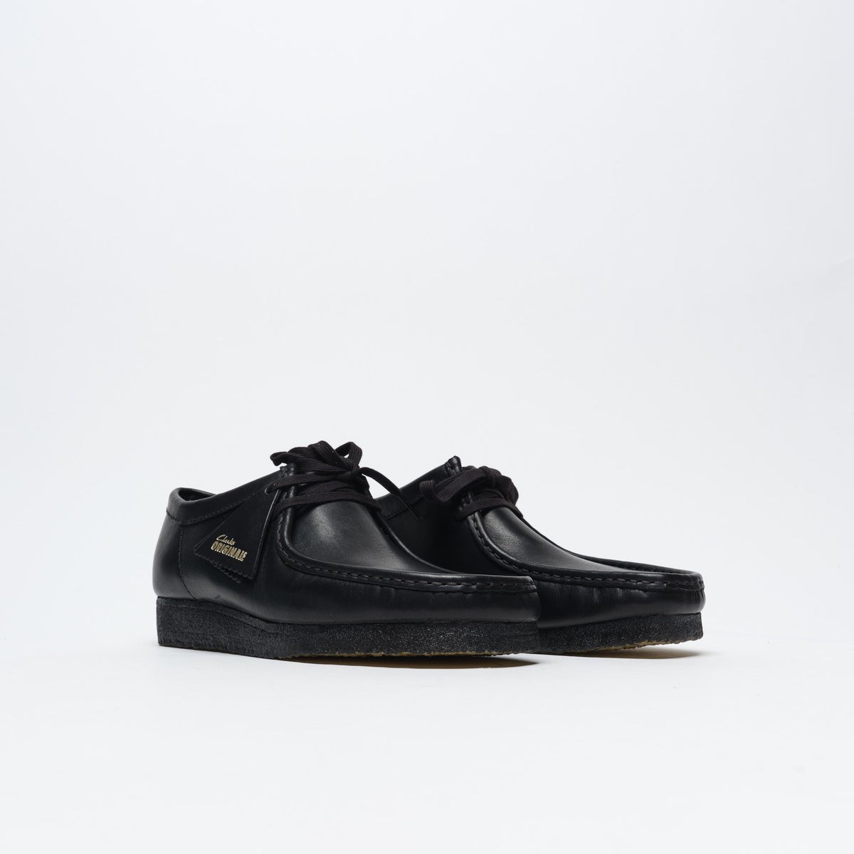 Clarks Originals Wallabee Black Leather Men