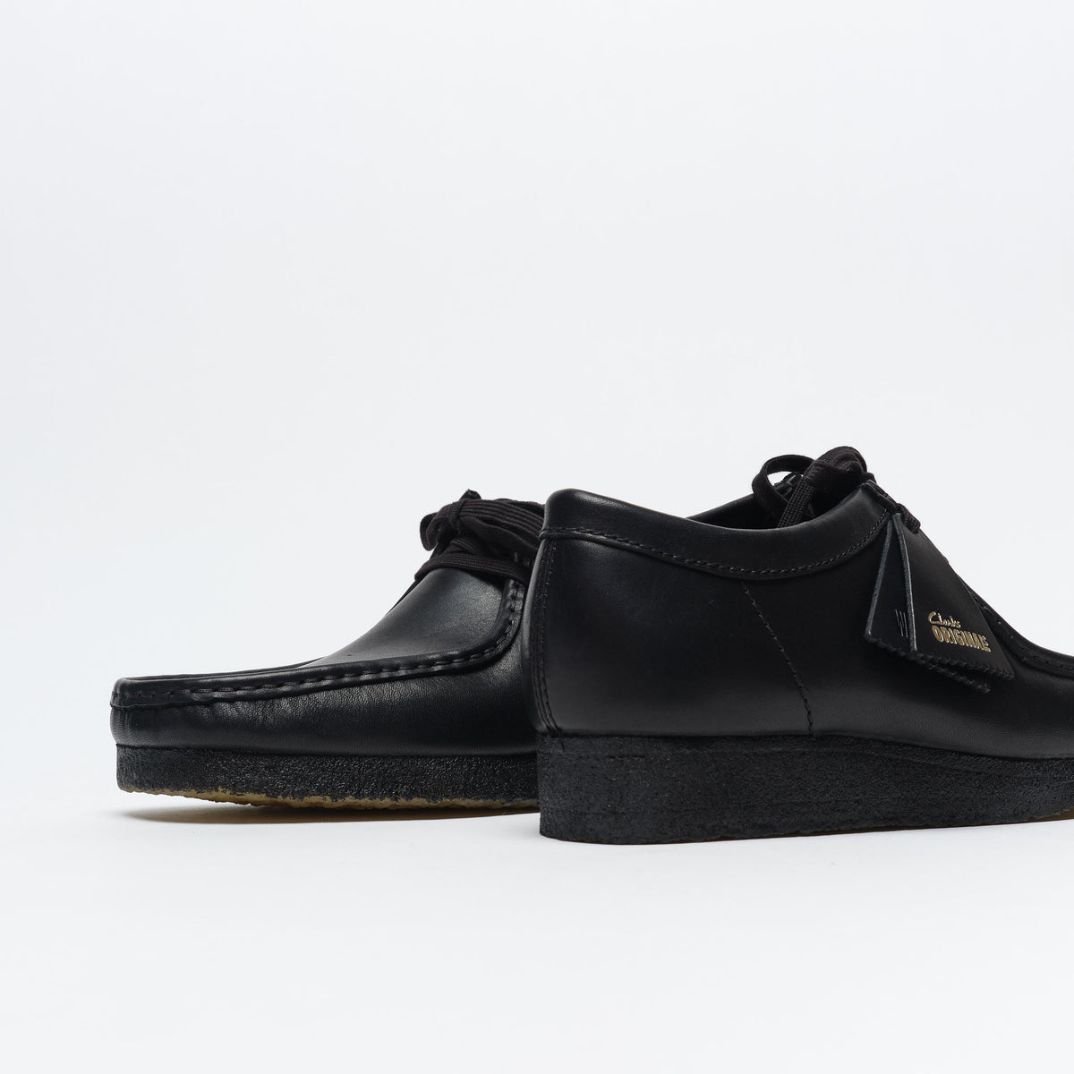 Clarks Originals Wallabee Black Leather Men