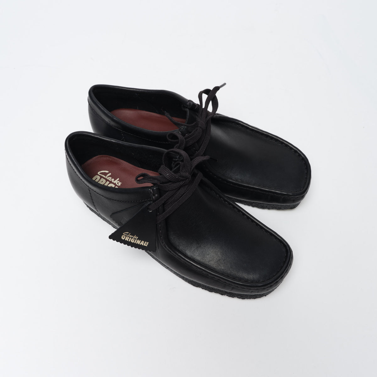 Clarks Originals Wallabee Black Leather Men