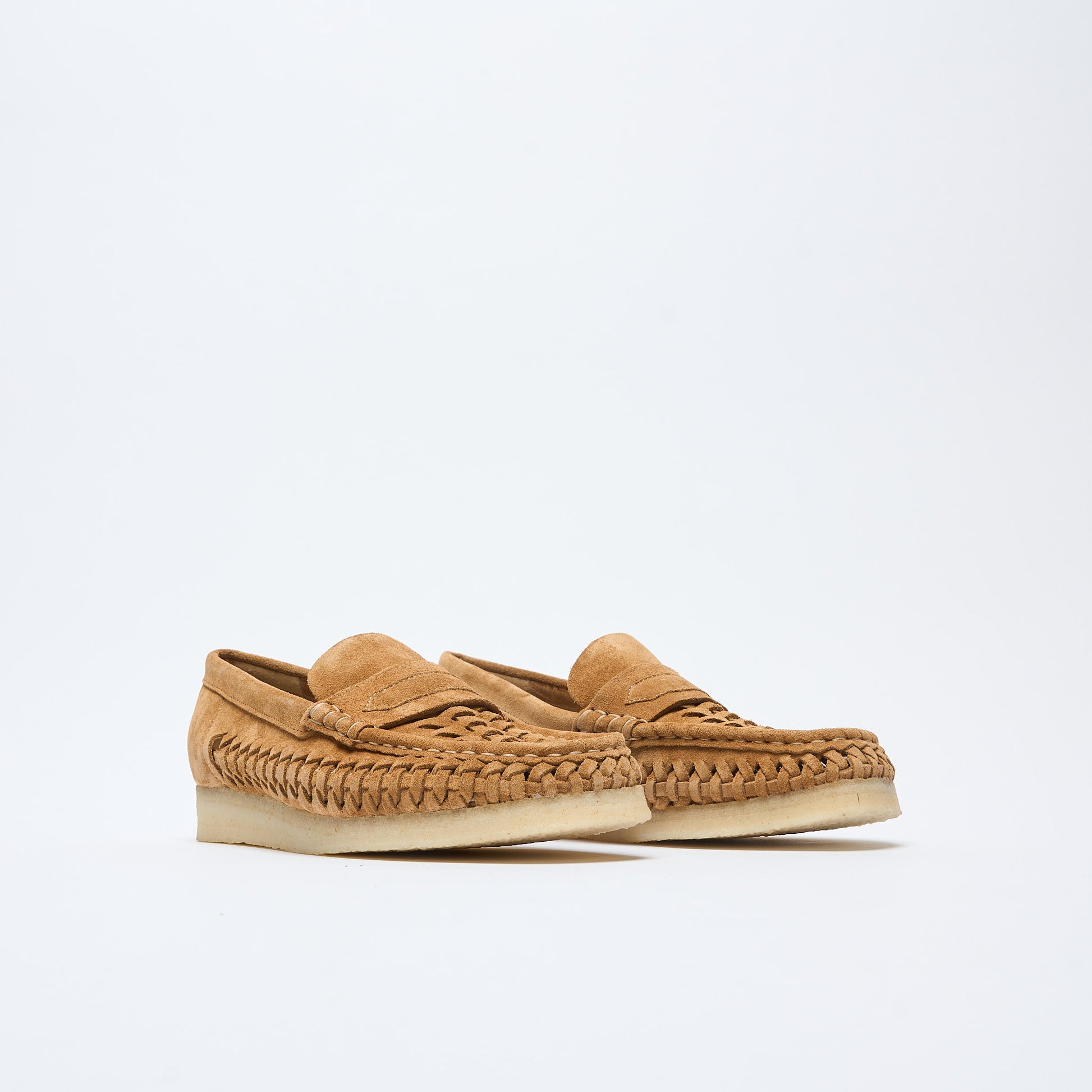 Clarks Originals - Wallabee Loafer Weave (Tan Suede)