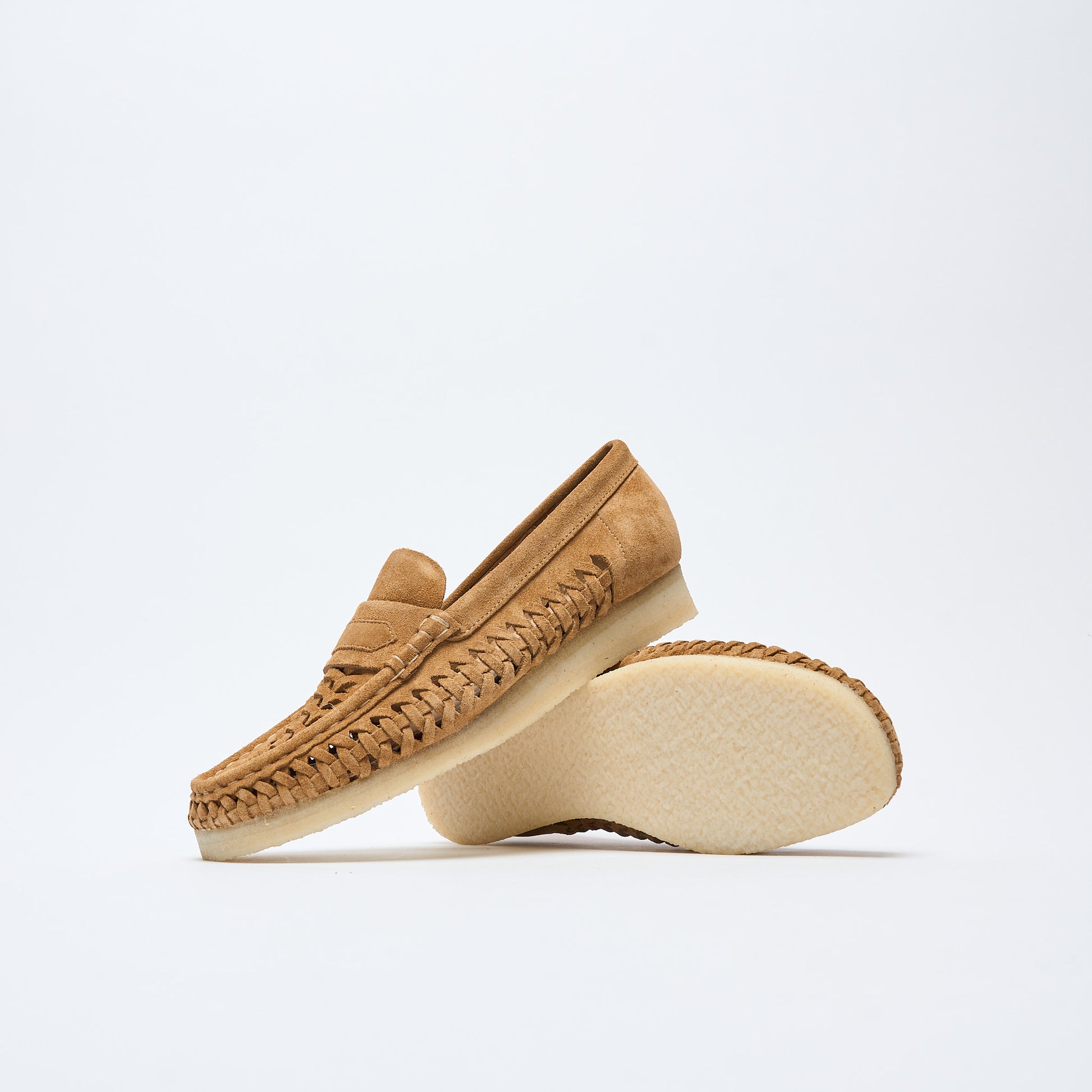 Clarks Originals - Wallabee Loafer Weave (Tan Suede)