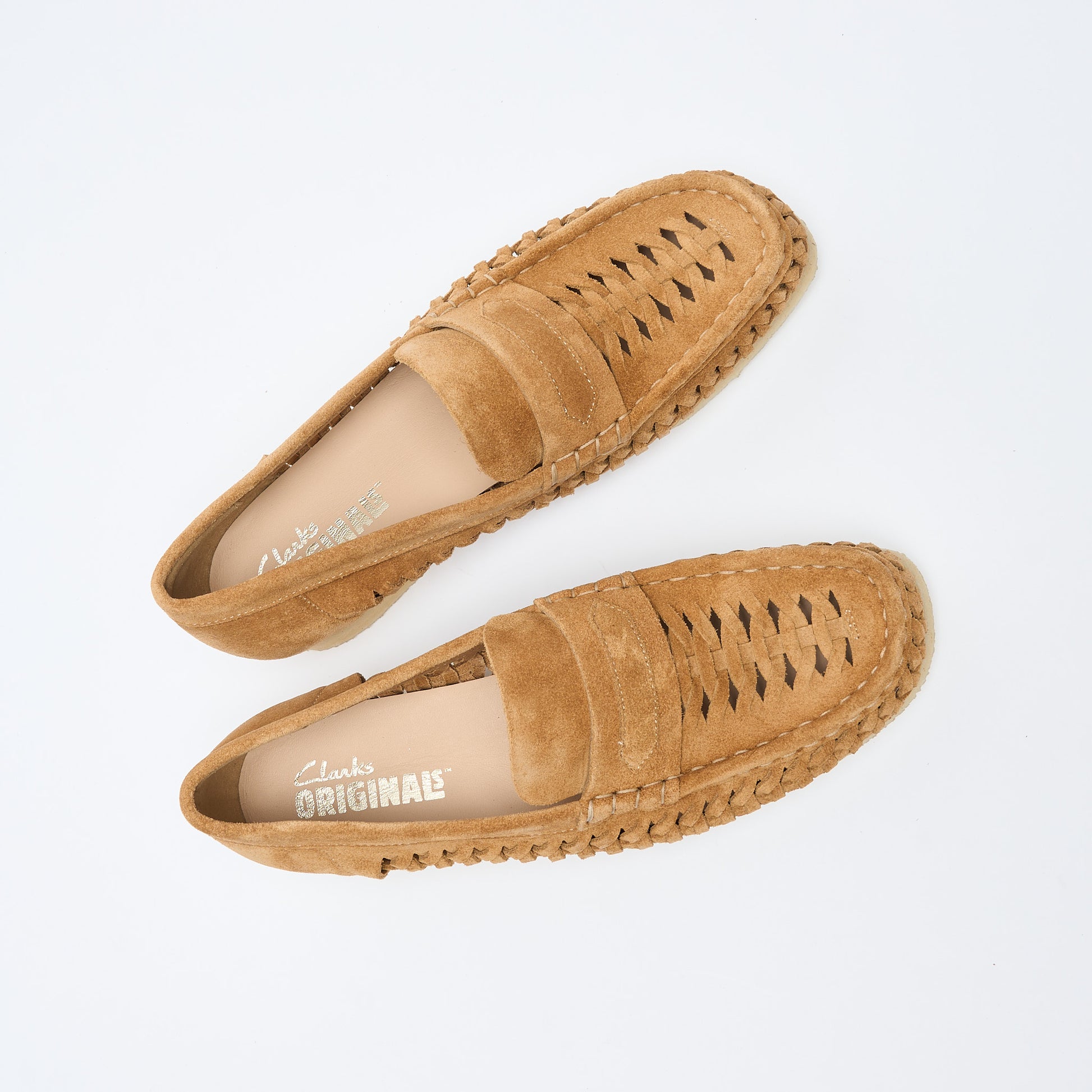 Clarks Originals - Wallabee Loafer Weave (Tan Suede)