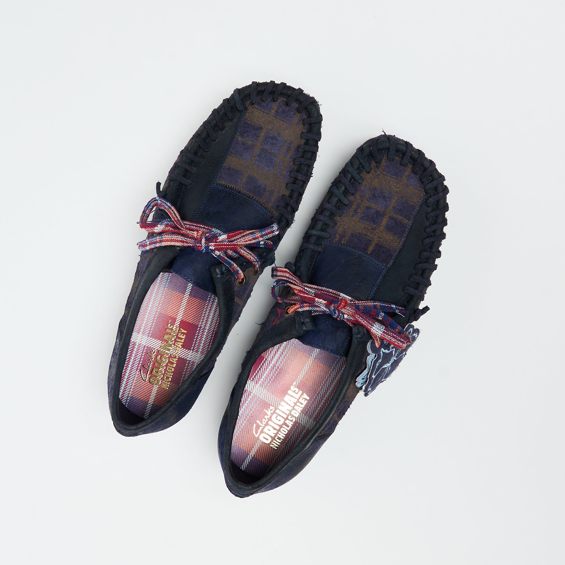 Nicholas Daley x Clarks Originals - Wallabee Combi (Navy)