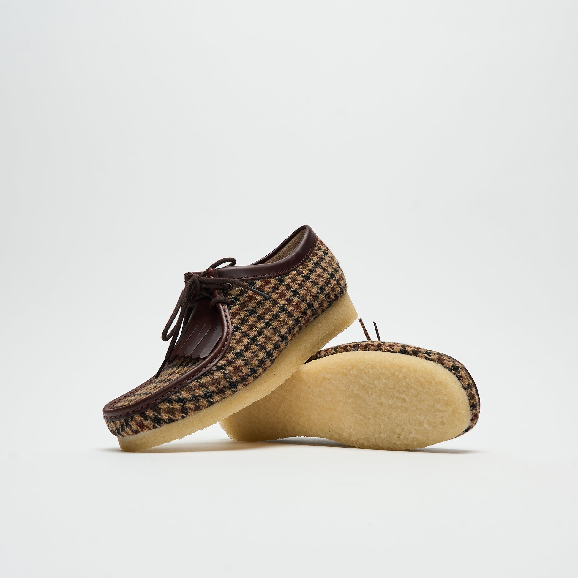 Harris Tweed x Clarks Originals - Wallabee  (Brown Tweed Combo)