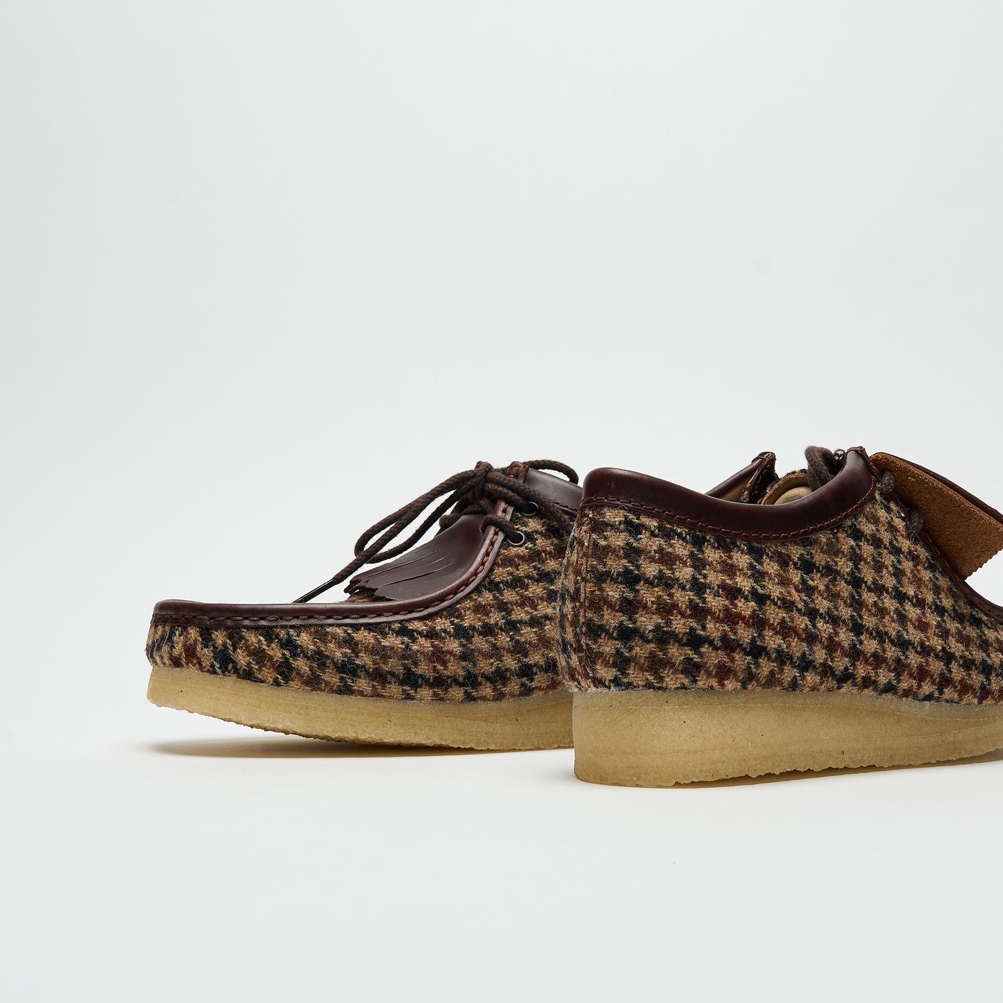 Harris Tweed x Clarks Originals - Wallabee  (Brown Tweed Combo)