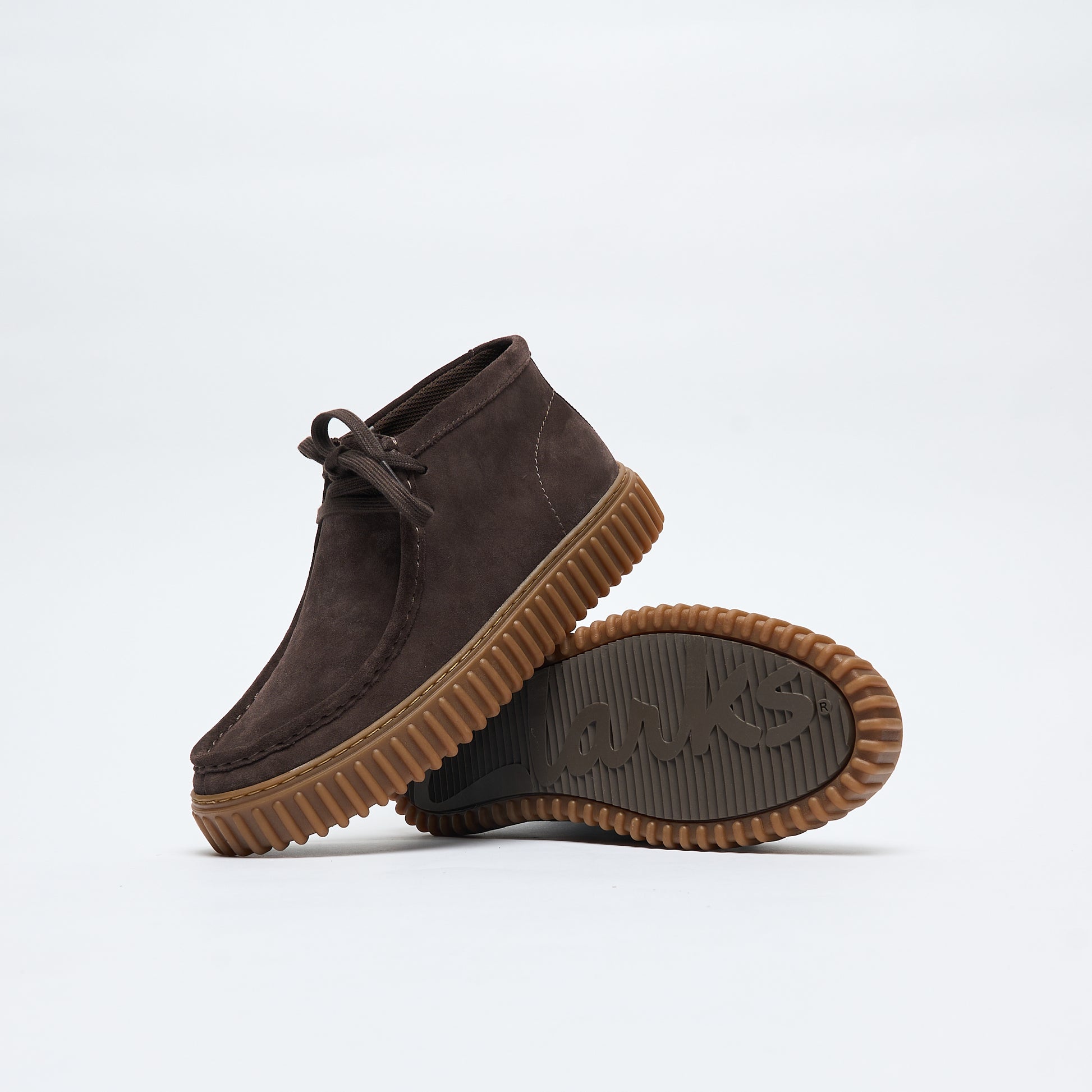 Clarks Signature - Torhill Hi Suede (Dark Brown)